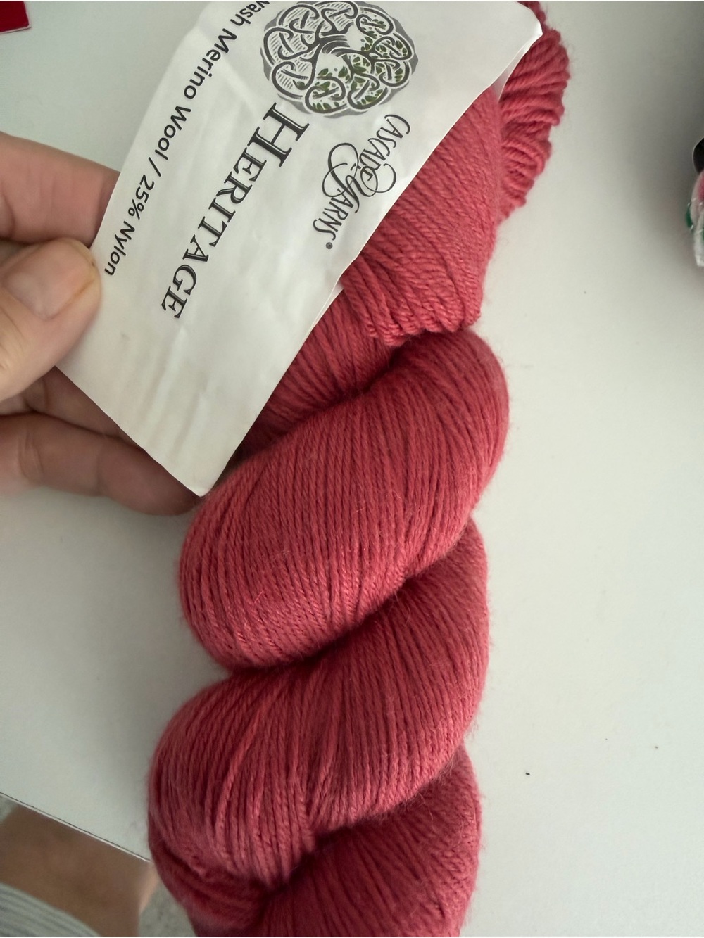 Heritage Fingering Yarn - Rose